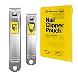 Harperton Klipit Nail Clipper Set - Fingernail + Toenail - Stainless Steel by Harperton