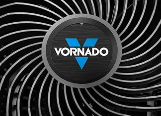 Logo de la marque de ventilateur américaine Vornado